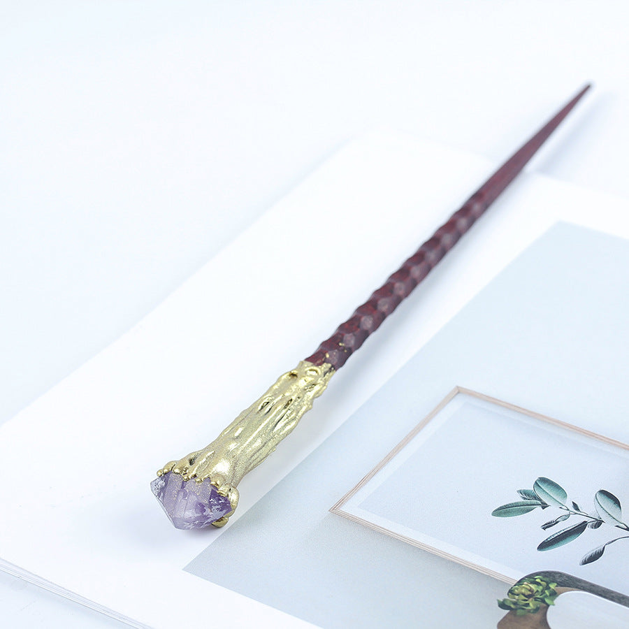 Wholesale Crystal Wood Magic Wand, Scepter, Fairy Elemental Ritual Prop
